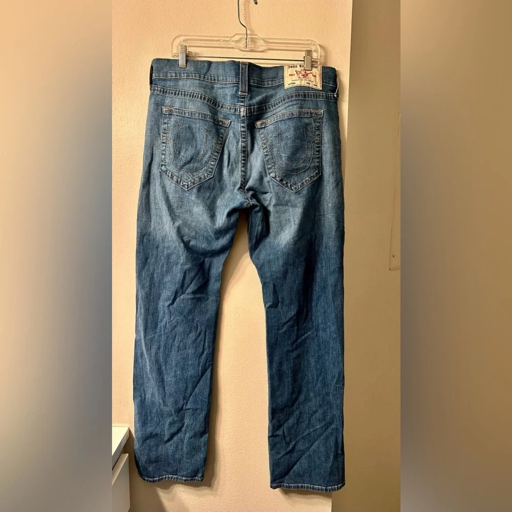 TRUE RELIGION vintage relaxed fit blue jeans size 36 - Picture 5 of 6